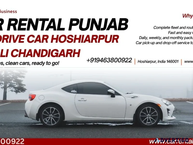 Car rental punjab self drive car ludhiana mohali chandigarh +919