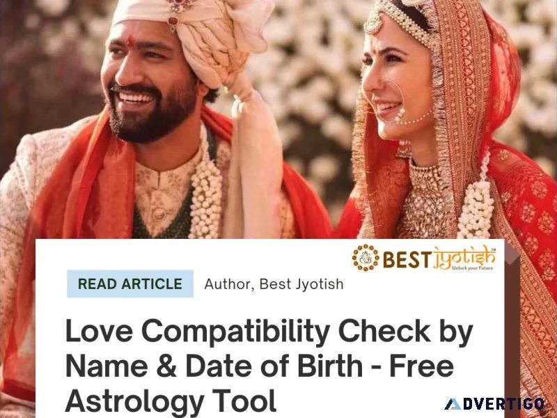 Love compatibility check by name & date of birth- free astrology
