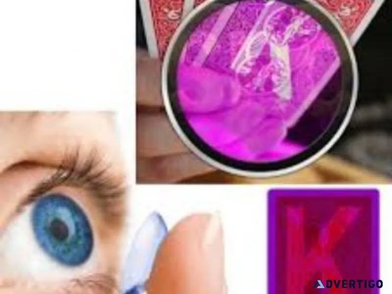 Invisible playing cards contact lenses at 50% discount