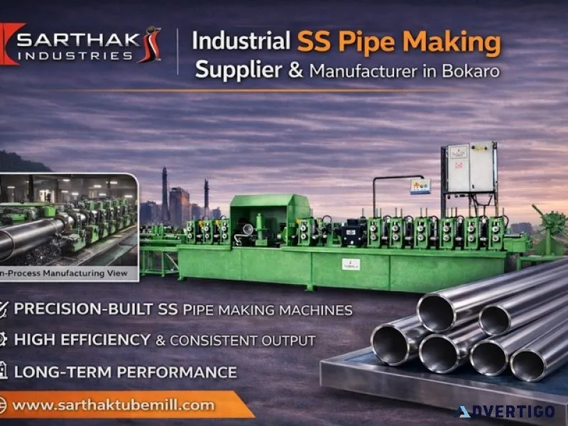 Industrial ss pipe making machine supplier & manufacturer in bok