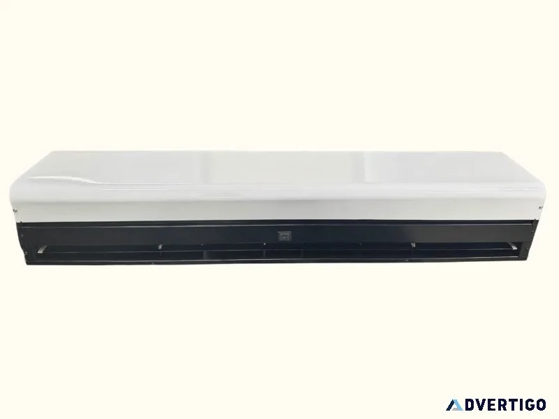 Air curtains, cross flow fans, pvc strips curtains