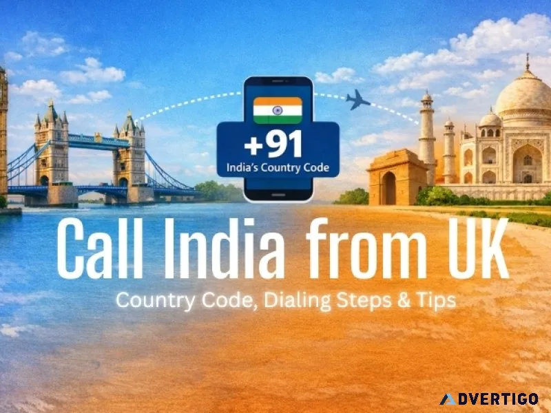 Call india from uk – country code india (+91)