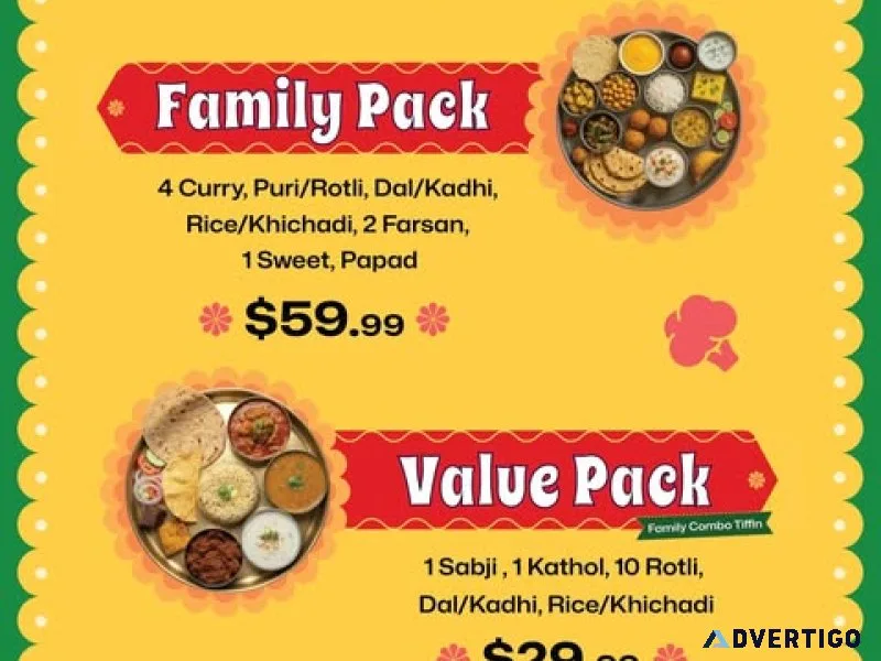 Vatan takeaway special – family pack & value pack available