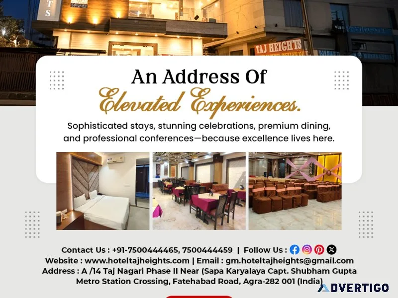 Best budget hotel on fatehabad road agra | hotel taj heights