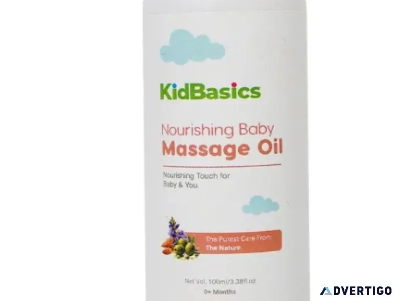 Natural baby massage oil for soft and glowing skin