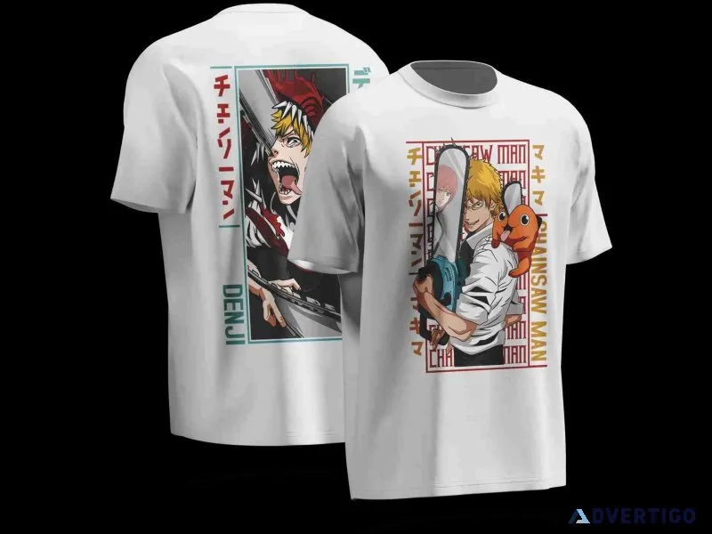 Denji chainsaw rev anime tshirt – chainsaw man fan tee | kasulut