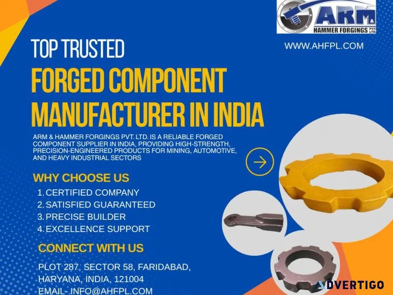 Top trusted forged component manufacturer in india