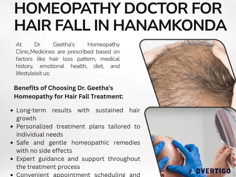 Trusted homeopathy doctor for hair fall in hanamkonda
