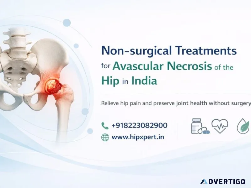 Nonsurgical treatments for avascular necrosis of the hip in ind