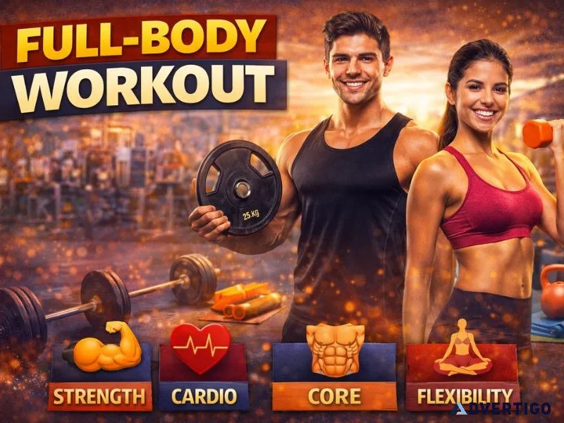 Fullbody workout plan for home and gym training