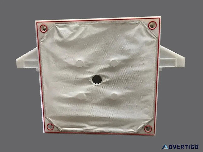 Filter press plates for industrial filtration