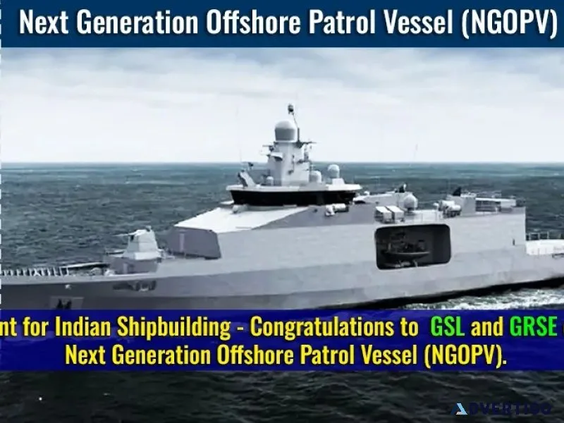 Next generation offshore patrol vessels ngopvs india