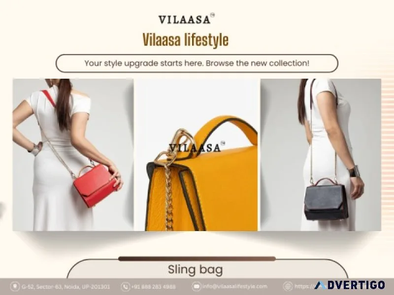 Premium women sling bags handcrafted leather collection by vil