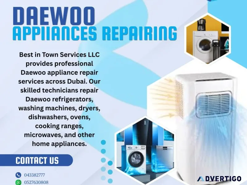 Daewoo appliances repairing service