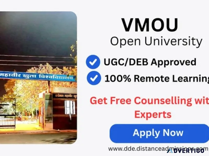 Vmou admission 2026 ug pg mba distance learning apply now