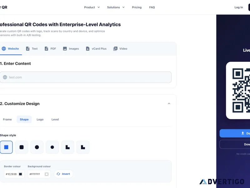 Qr code generator with dynamic qr analytics
