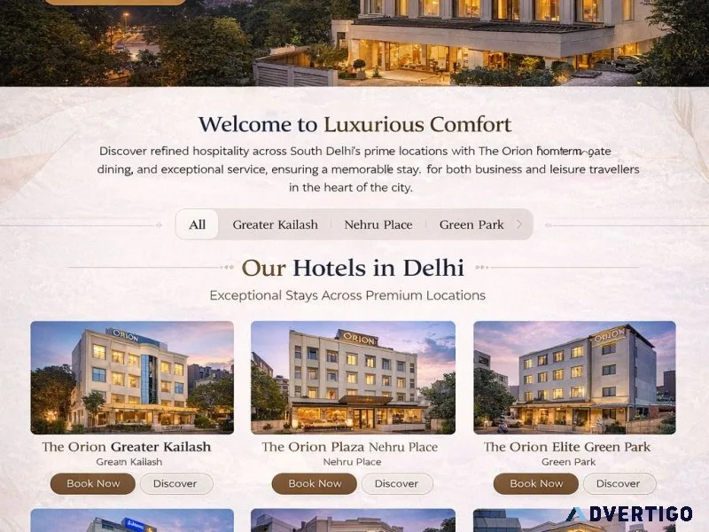 Premium hotels comfortable stays in delhi the orion hotels