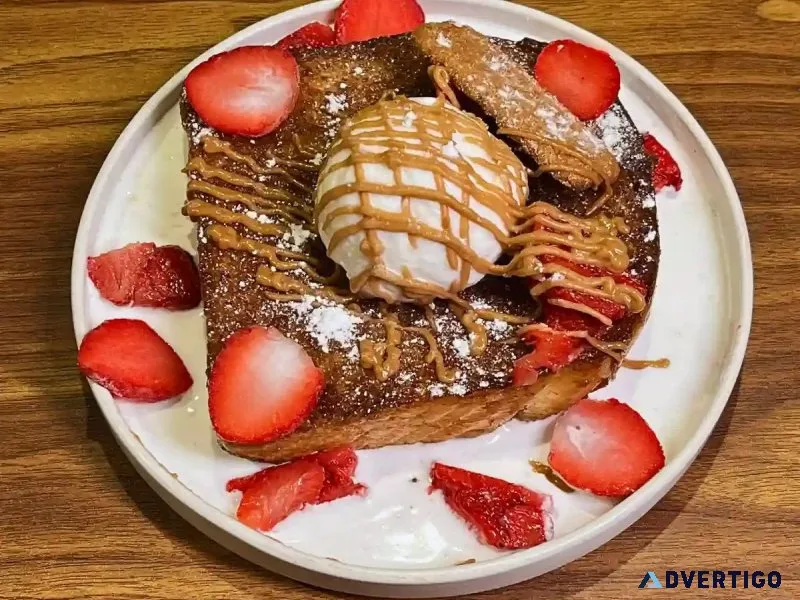 Strawberry biscoff toast a decadent café delight from avaya ca