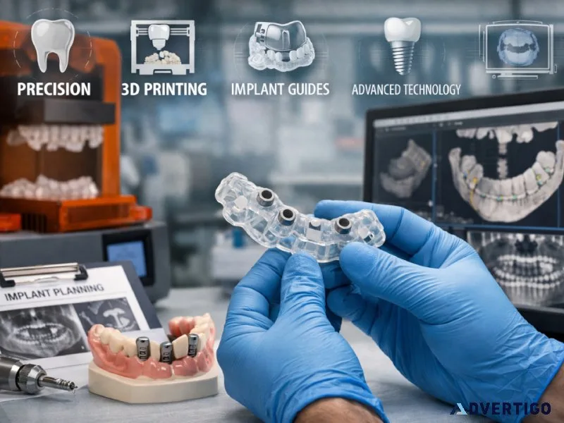 3d printed surgical guide for dental implant surgery curewith