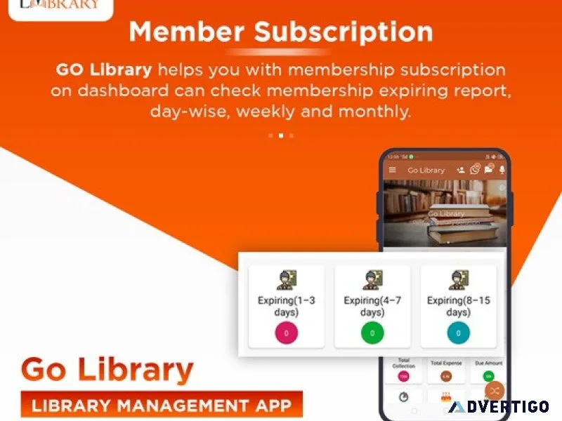 Golibrary digital library management app with smart seat manag