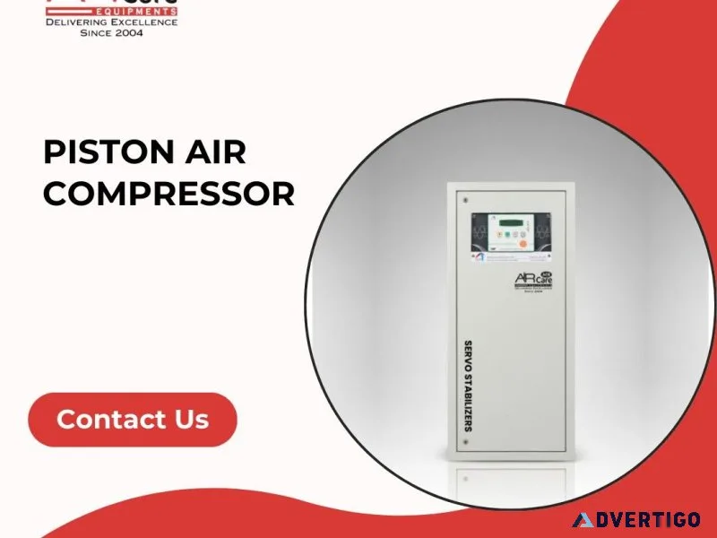 Piston air compressor by air care equipments reliable high p