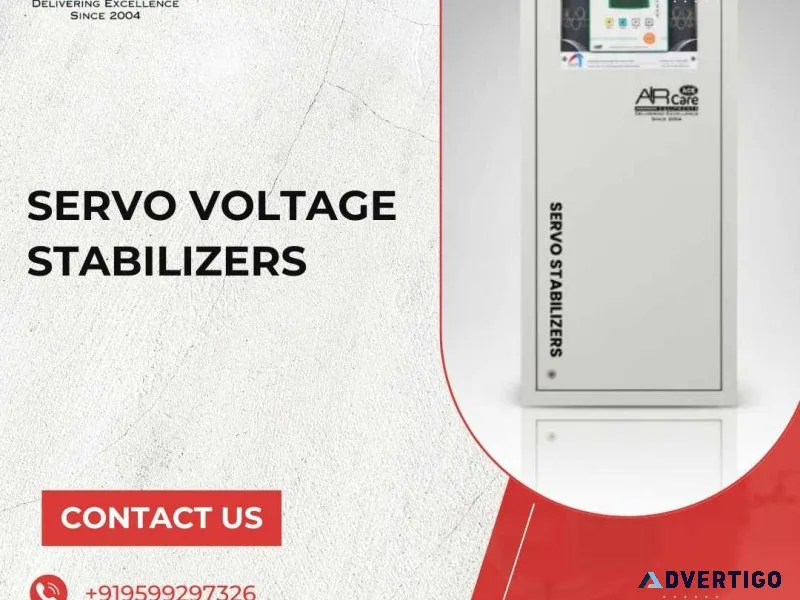 Highperformance servo voltage stabilizers air care equipments