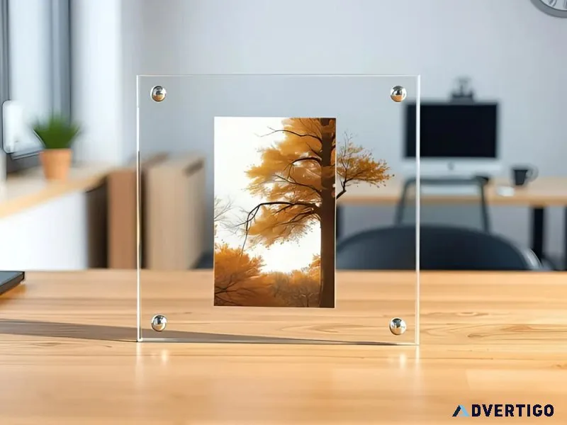 Acrylic photo and certificate frame