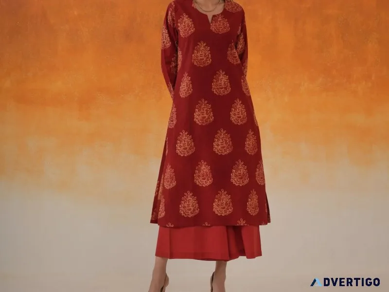 Step into comfort style with the perfect casual kurta set