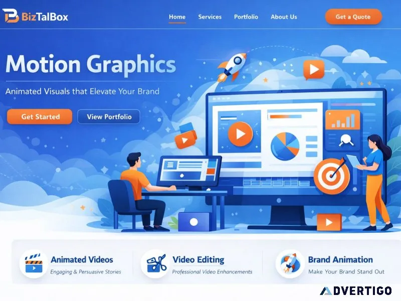 Professional motion graphics video editing services elevate