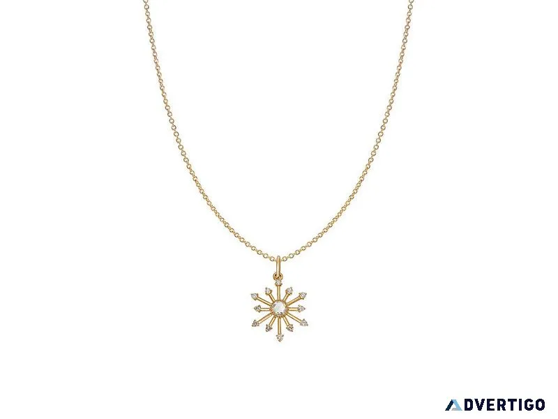 Buy rose gold diamond necklace at sofia jewelry