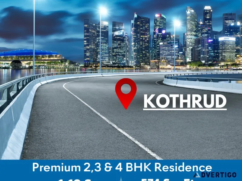 Premium 2 3 4 bhk flats in kothrud with metro access green