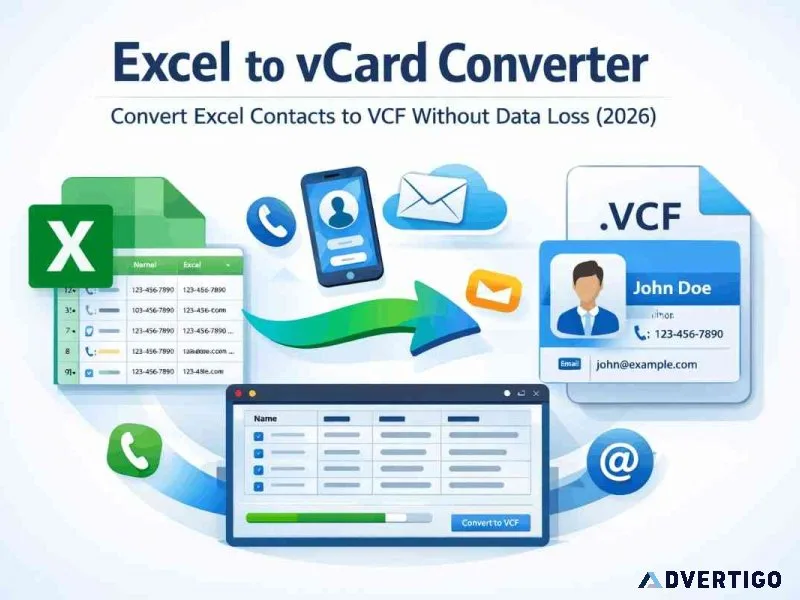 Excel to vcf converter export contacts to vcard in seconds