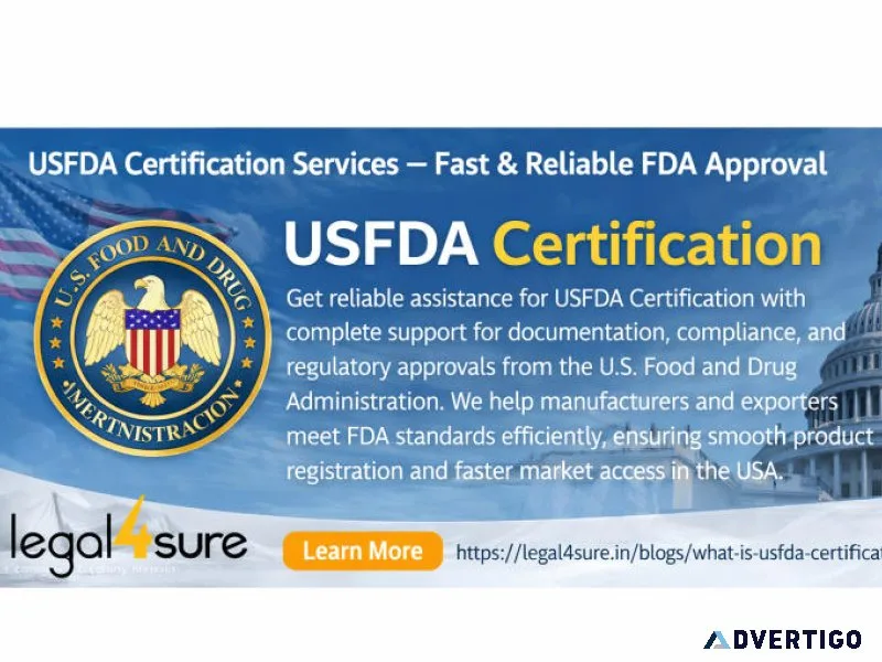 Usfda certification services fast reliable fda approval assi