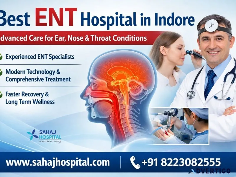 Best ent hospital in indore sahaj hospital