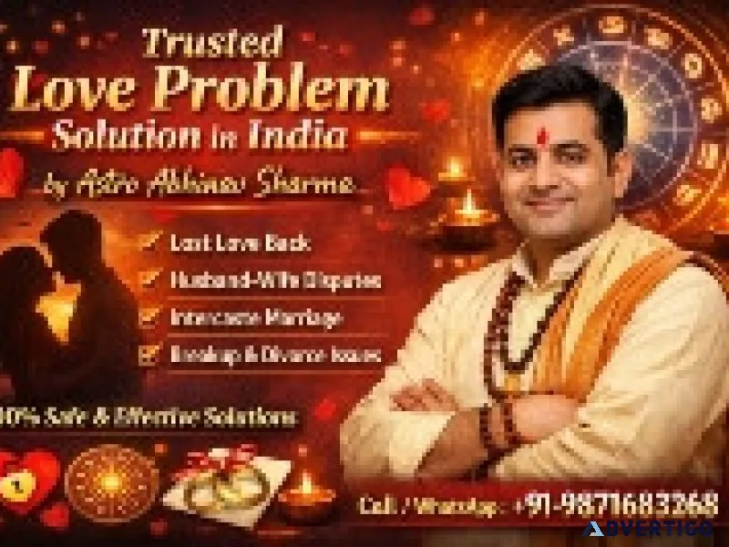 Trusted astrologer for love problem solution in india