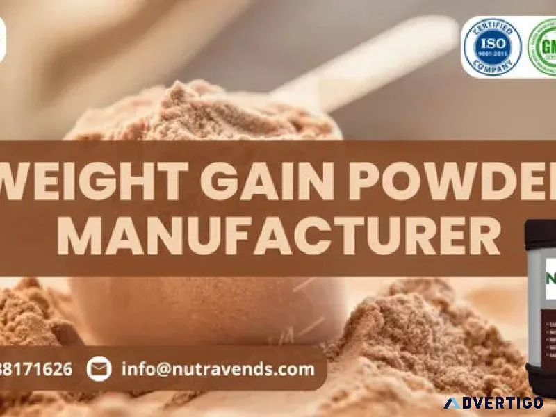 Weight gain supplements manufacturer