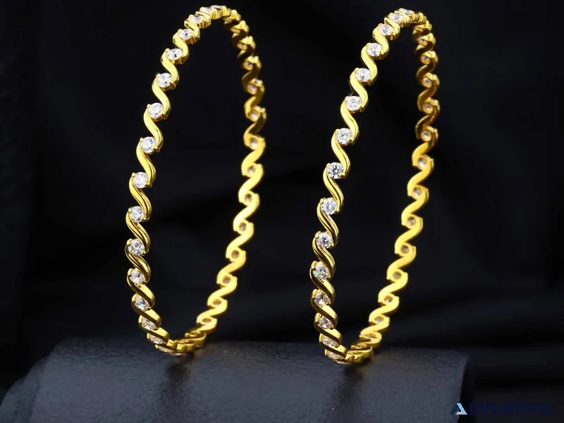 Elegant gold bangles designs for women