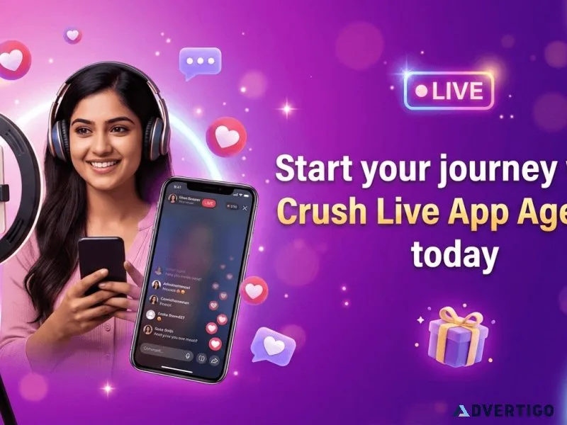 Crush live app agency start your online earning journey