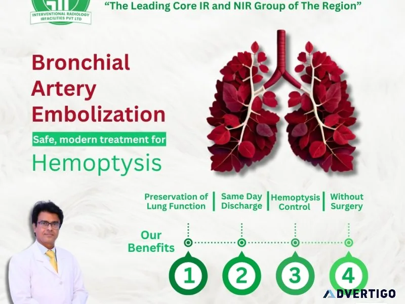 Bronchial artery embolization in interventional radiology