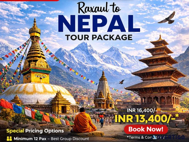 Raxaul to nepal tour package 4 nights 5 days musafircab