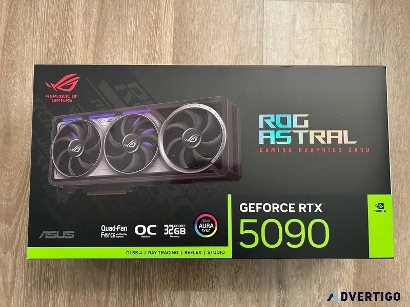 Til salgs asus rog astral rtx 5090 32gb engros
