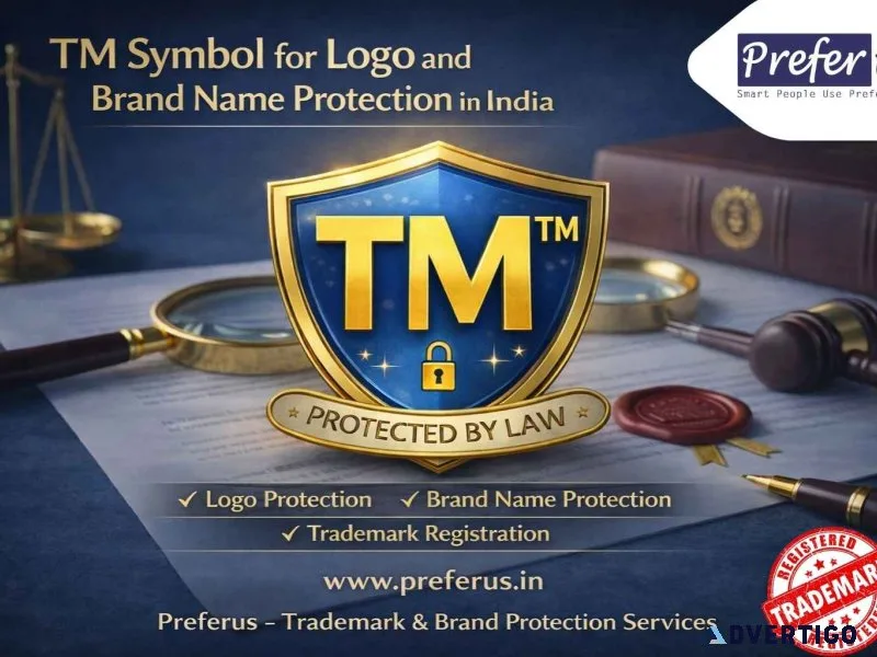 Tm symbol for logo and brand name protection in india preferus