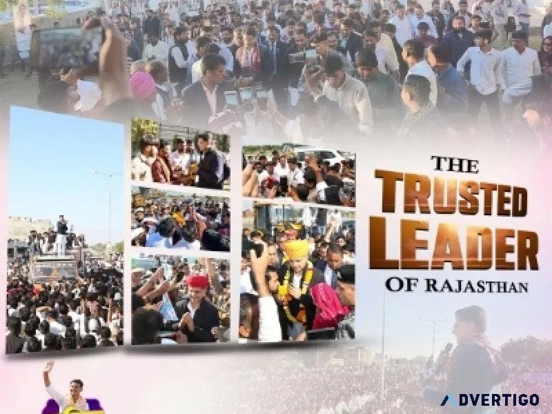 Sachin pilot the trusted leader of rajasthan