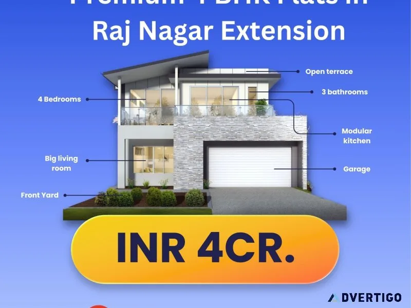 Buy premium 4 bhk flats in raj nagar extension at best price