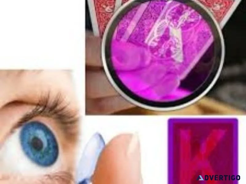 Get big discount on marked playing card contact lenses for teen