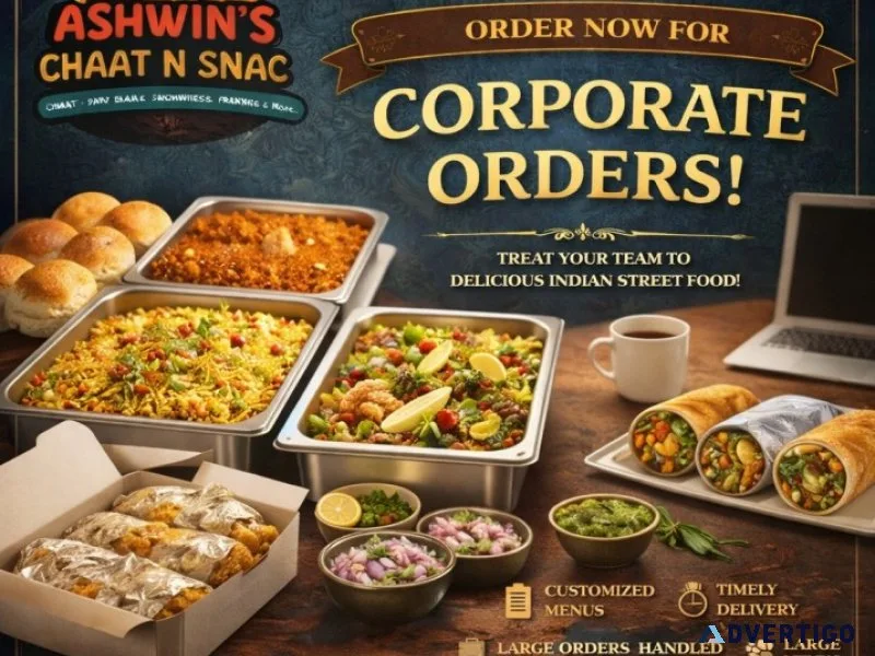 Corporate fast food orders in navi mumbai ashwins chaat n sn