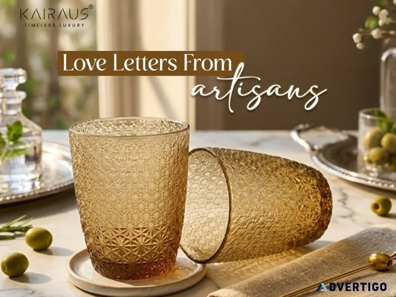 Uplift your dining collection with artisanal glasses