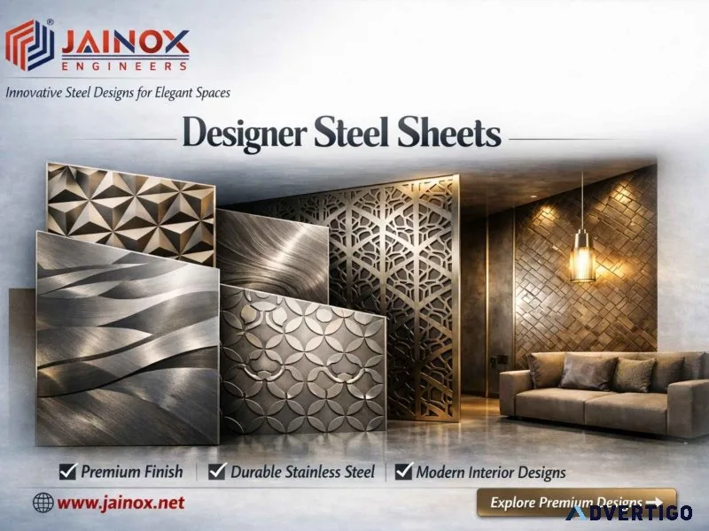 Premium designer steel sheets manufacturer in india jainox