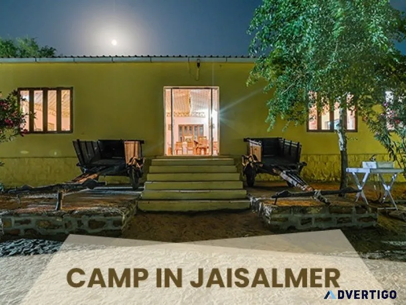 Adventure desert camping in jaisalmer with jeep safari