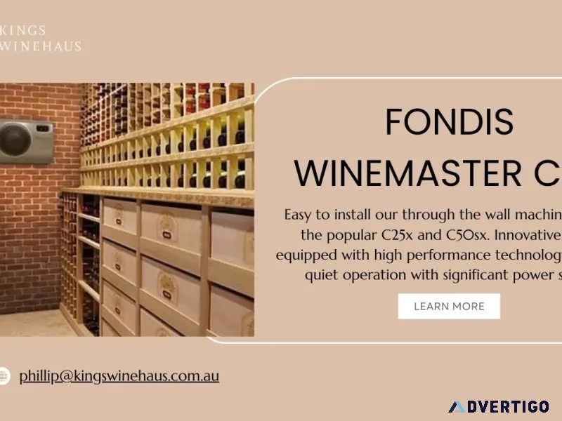 Fondis winemaster c25 smart cooling for wine cellars